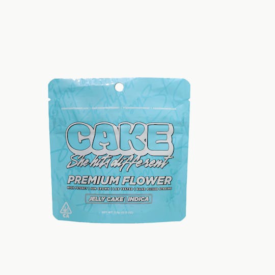 CAKE she hits different - Jelly Cake - 3.5 Grams - Indica - Premium Flower - 1