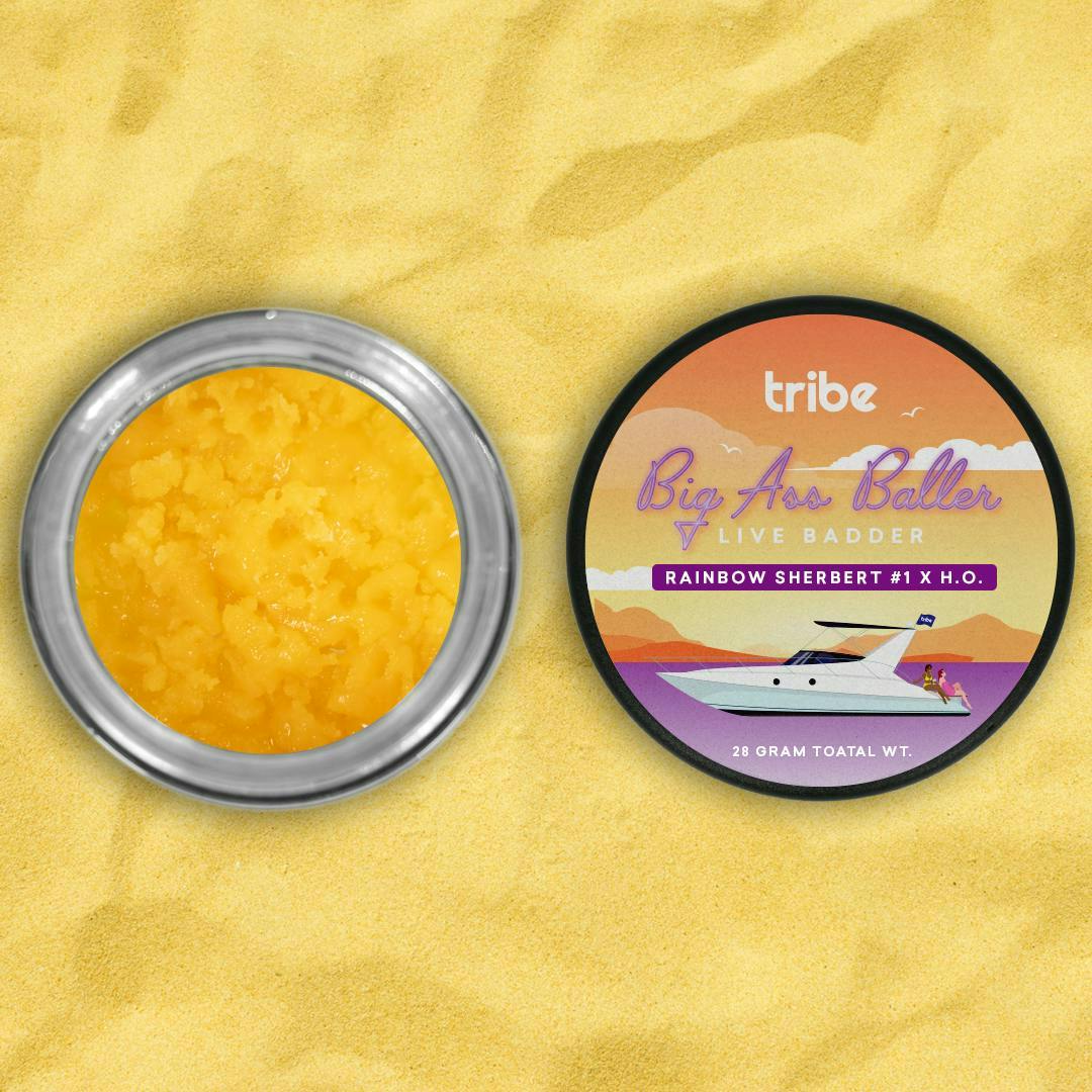 Tribe - Tribe | Big Ass Baller | Rainbow Sherbert #1 x H.O. | Live Badder | 28g - 1