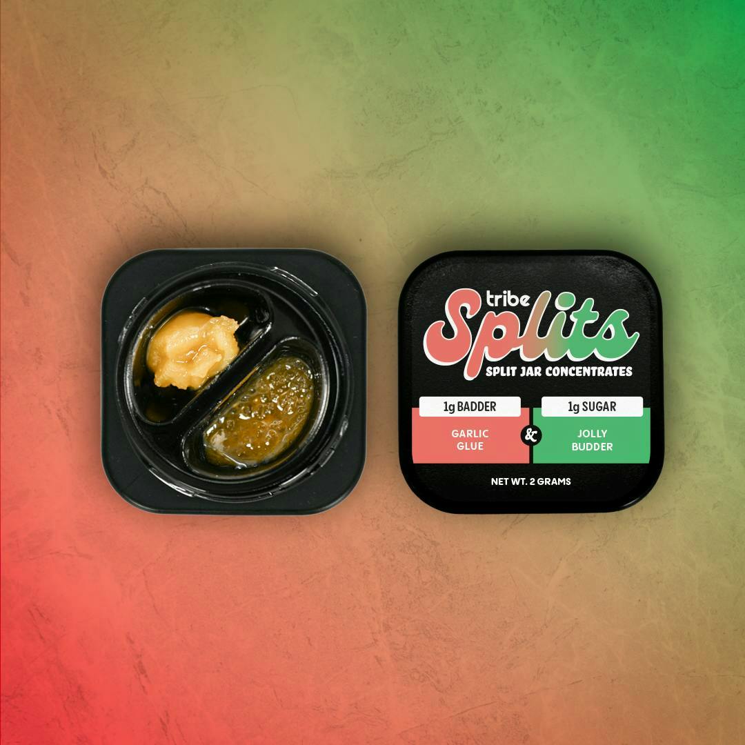 Tribe - Garlic Glue + Jolly Budder | 1g Badder + 1g Sugar | Splits Concentrate - 1