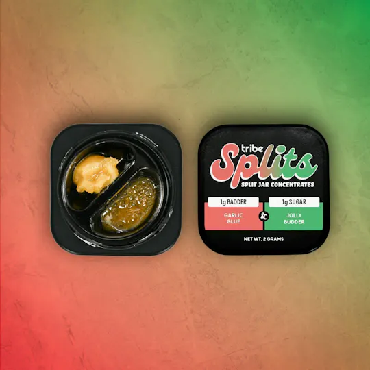Tribe - Garlic Glue + Jolly Budder | 1g Badder + 1g Sugar | Splits Concentrate - 1