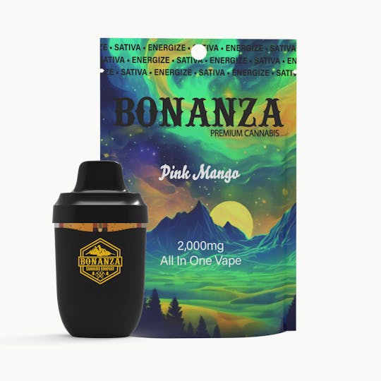 Bonanza Cannabis Company - 2000 MG Disposable Vape Pink Mango - 1