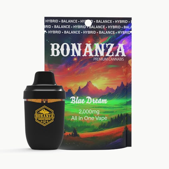 Bonanza Cannabis Company - 2000 MG Disposable Vape Blue Dream - 1