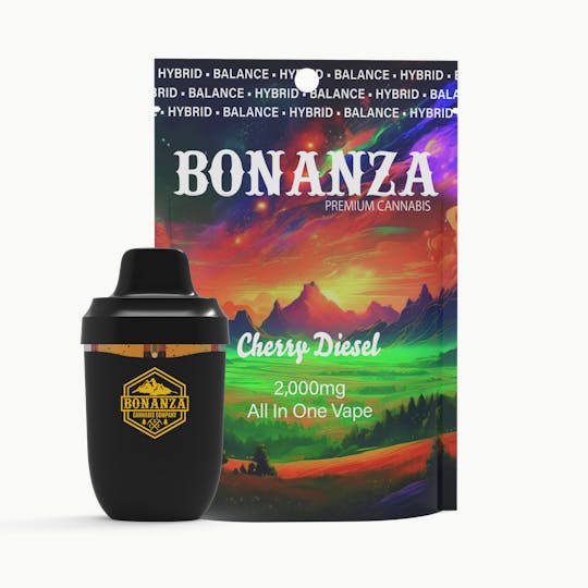 Bonanza Cannabis Company - 2000 MG Disposable Vape Cherry Diesel - 1