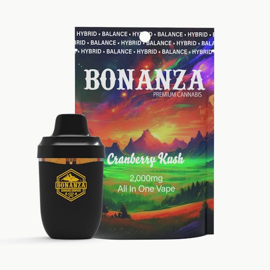 Bonanza Cannabis Company - 2000 MG Disposable Vape Cranberry Kush - 1