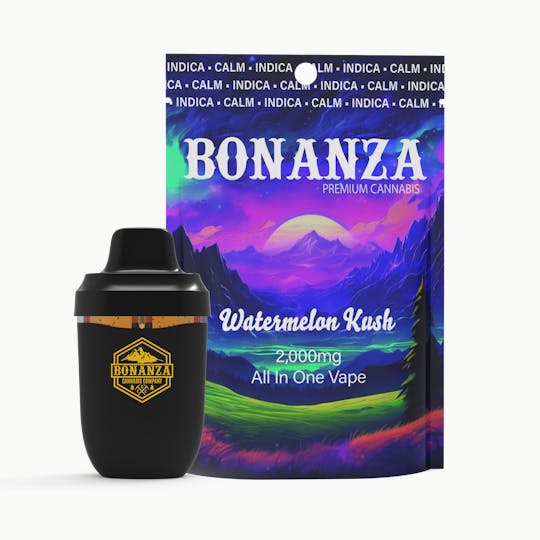 Bonanza Cannabis Company - 2000 MG Disposable Vape Watermelon Kush - 1