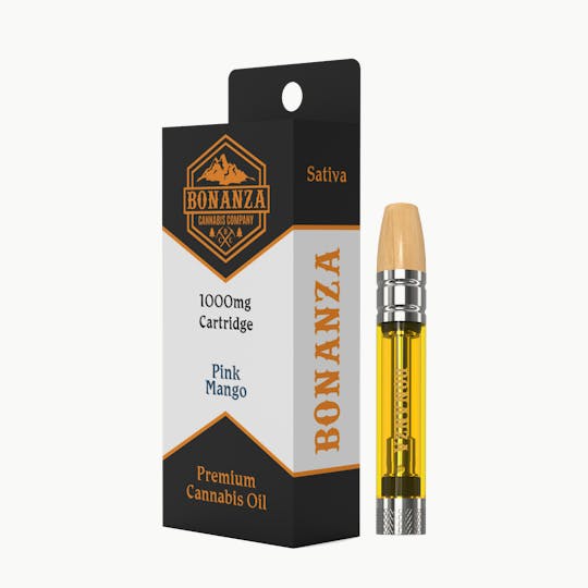 Bonanza Cannabis Company - 1000 MG Cartridge Pink Mango - 1