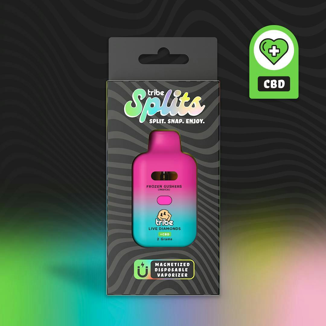 Tribe - Tribe | Frozen Gushers + CBD | Splits Live Disposable | 2g - 1