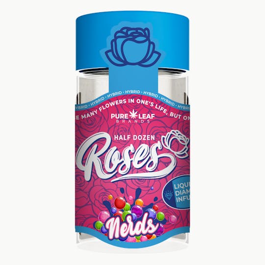 Roses - NERDS Roses 6 Pack Hybrid | Liquid Diamond Infused | 3.6G (.6g ea) - 1