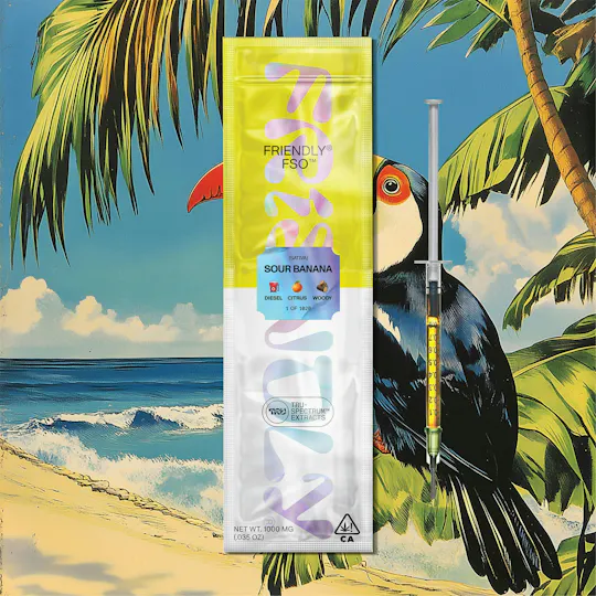 Friendly Brand - Friendly Brand | Live Resin Applicator | Sour Banana | Extract Oils | 1g - 1