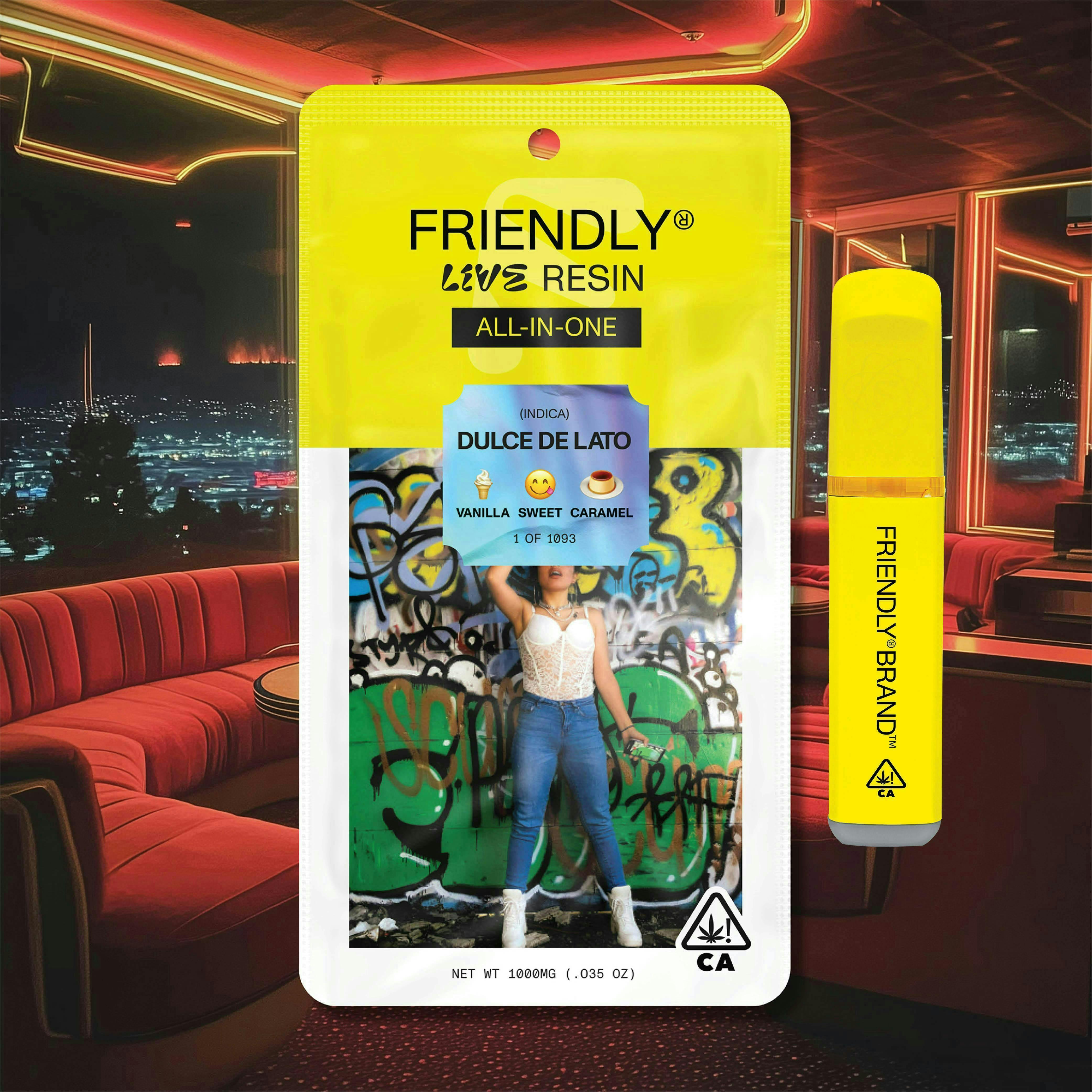 Friendly Brand - Friendly Brand | Dulce de Lato | Live Resin AIO | 1g - 1