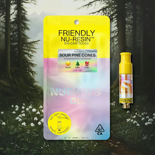 Friendly Brand - Friendly Brand | Sour Pine Cones | Live Nuresin Cartridge | 1g - 1
