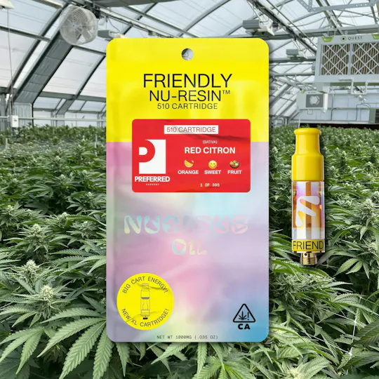 Friendly Brand - Friendly x Preferred | Red Citron | Cured Nuresin Cartridge | 1g - 1
