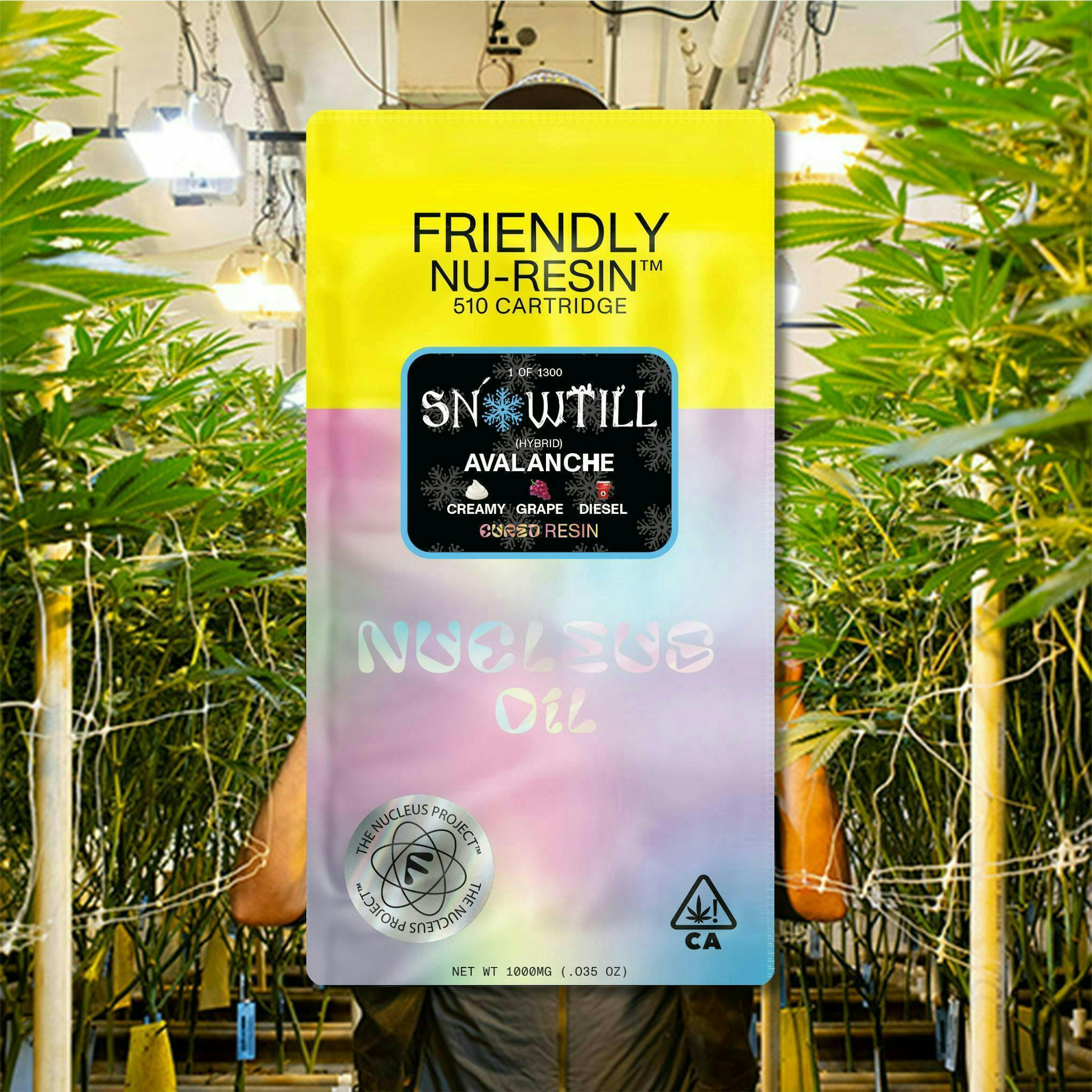 Friendly Brand - Friendly Brand x Snowtill | Avalanche | Cured Nuresin Cartridge | 1g - 1