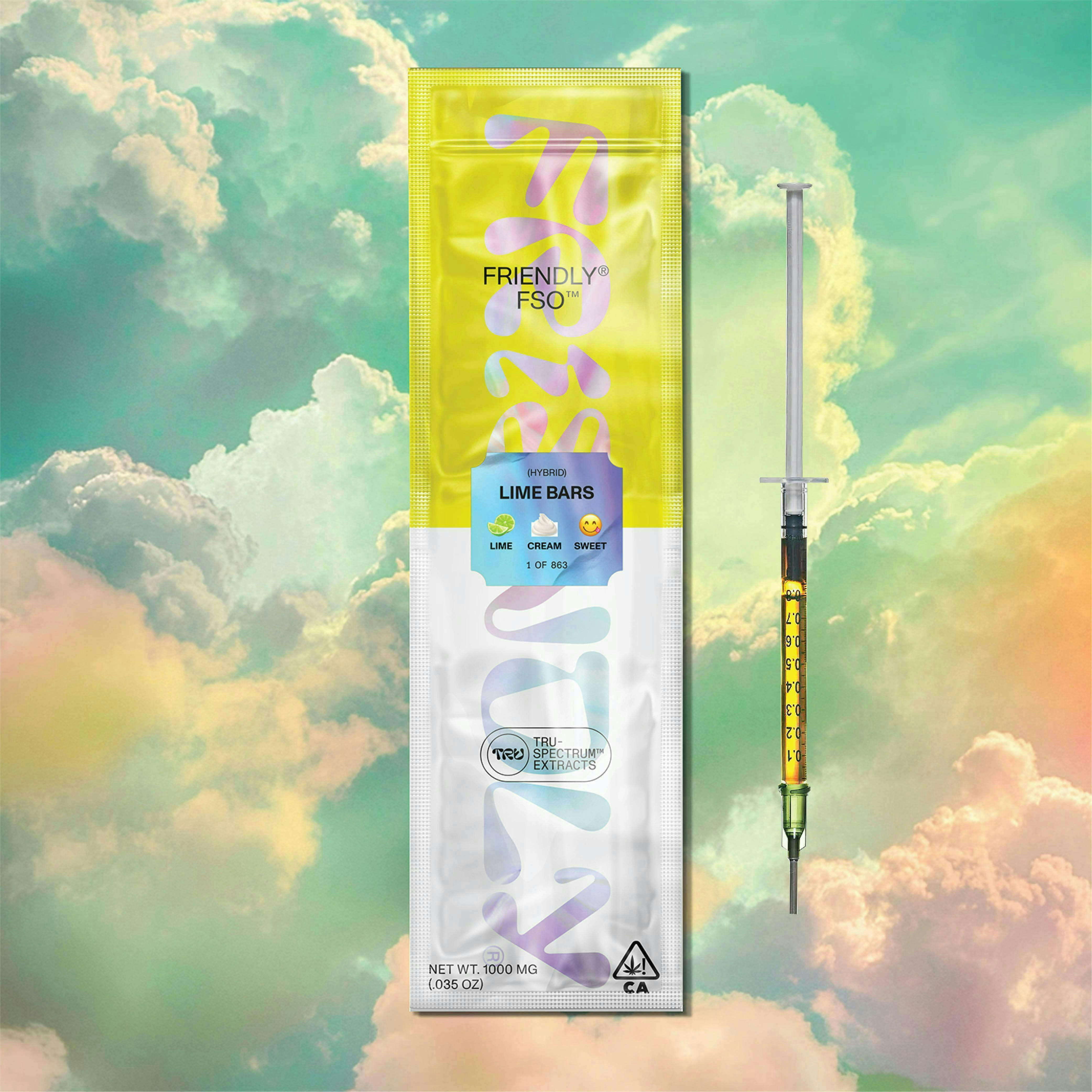 Friendly Brand - Friendly Brand | Live Resin Applicator | Lime Bars | Extract Oils | 1g - 1