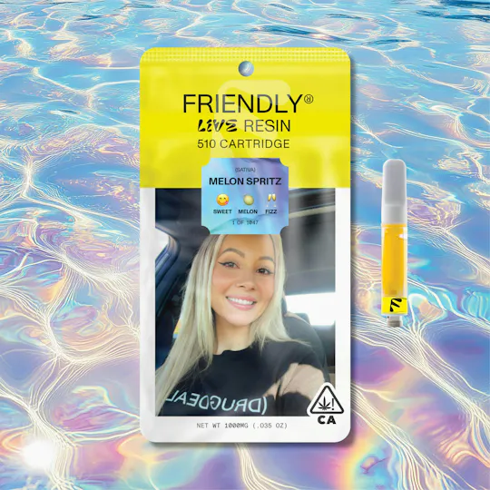 Friendly Brand - Friendly Brand | Melon Spritz | Live Resin Cartridge | 1g - 1
