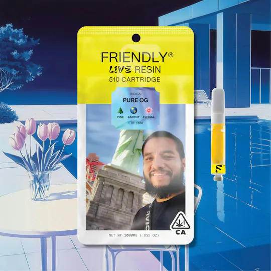 Friendly Brand - Friendly Brand | Pure OG | Live Resin Cartridge | 1g - 1
