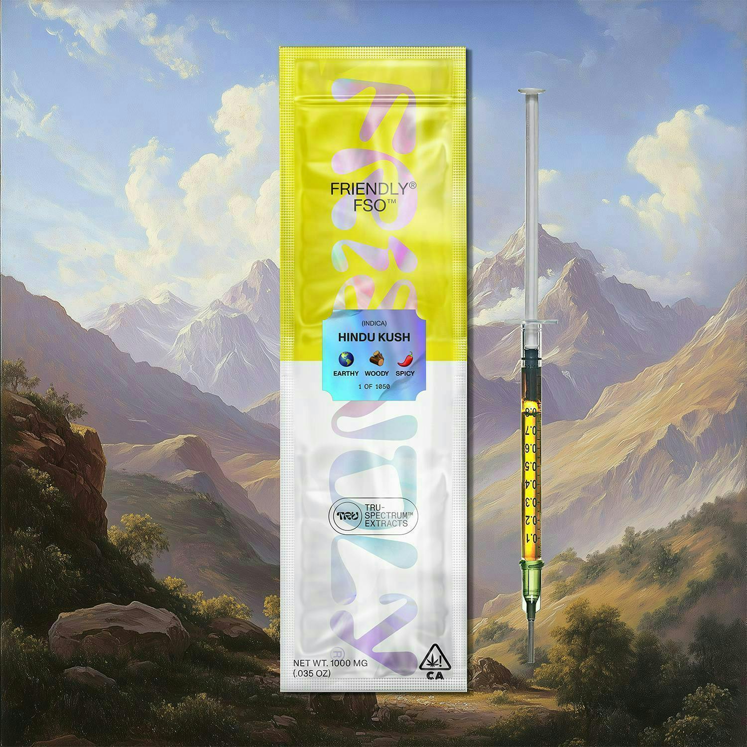 Friendly Brand - Friendly Brand | Live Resin Applicator | Hindu Kush | Extract Oils | 1g - 1