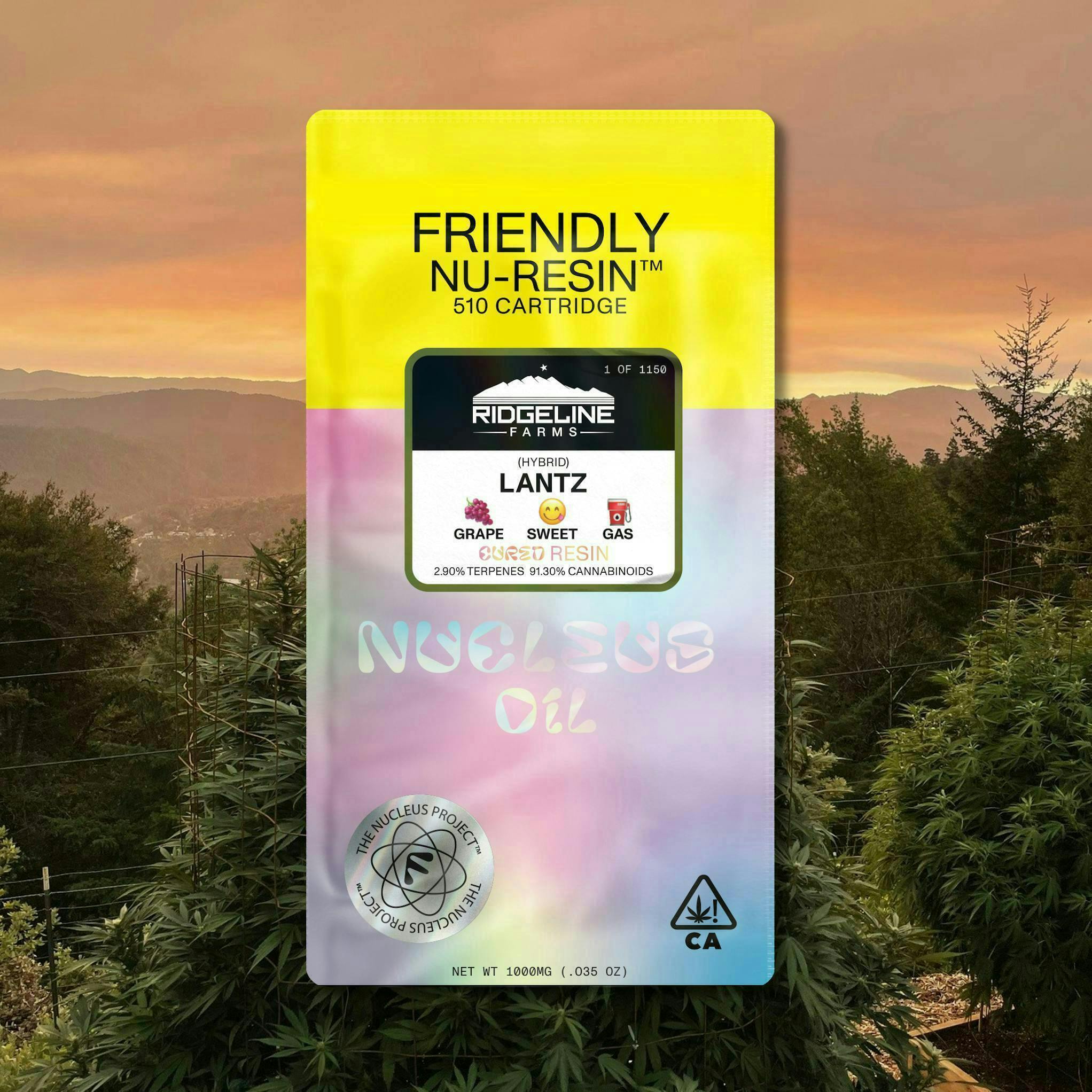 Friendly Brand - Friendly Brand x Ridgeline | Lantz | Cured Nuresin Cartridge | 1g - 1