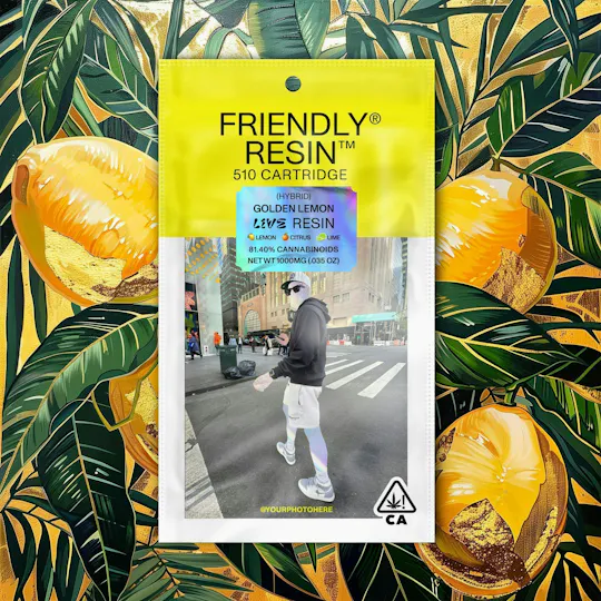 Friendly Brand - Friendly Brand | Golden Lemon | Live Resin Cartridge | 1g - 1