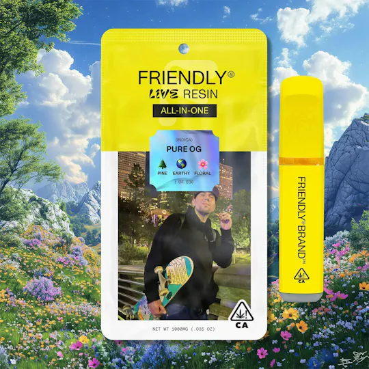 Friendly Brand - Friendly Brand | Pure OG | Live Resin AIO | 1g - 1