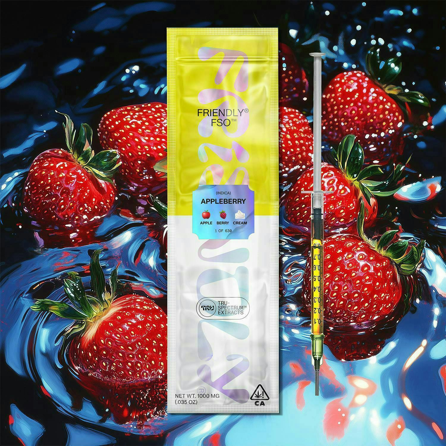Friendly Brand - Friendly Brand | Live Resin Applicator | Appleberry | Extract Oils | 1g - 1