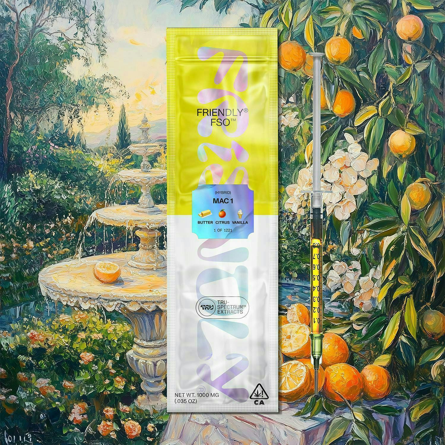 Friendly Brand - Friendly Brand | Live Resin Applicator | Mac #1 | Extract Oils | 1g - 1