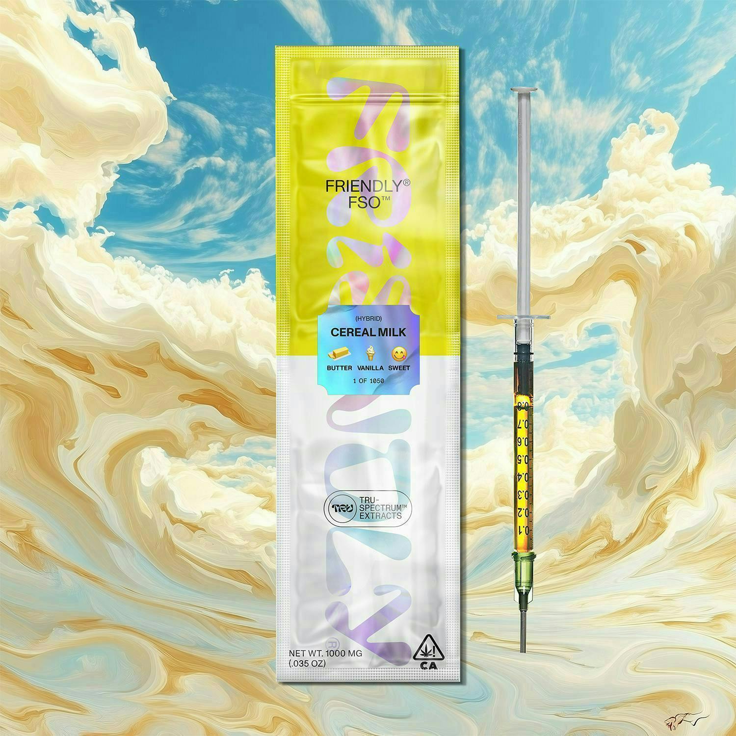 Friendly Brand - Friendly Brand | Live Resin Applicator | Cereal Milk | Extract Oils | 1g - 1