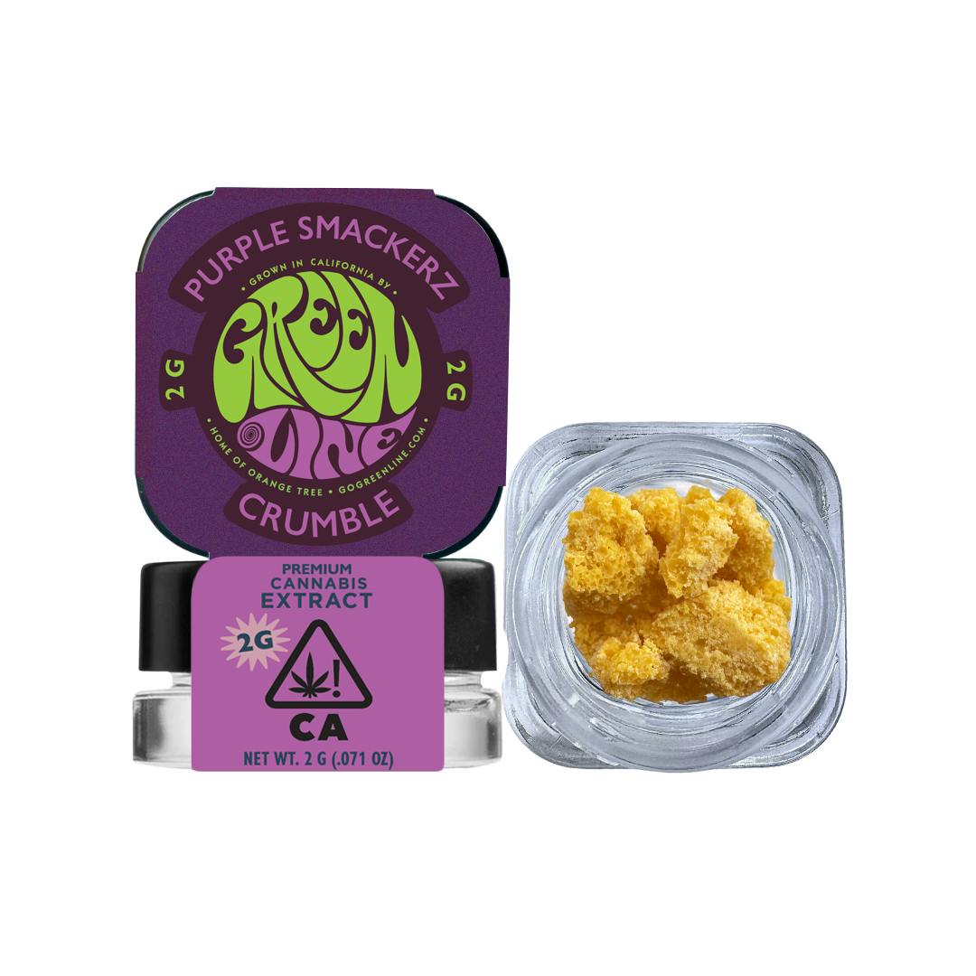 Greenline - Purple Smackerz - Crumble - Extract - Indica Hybrid - 2g - 1