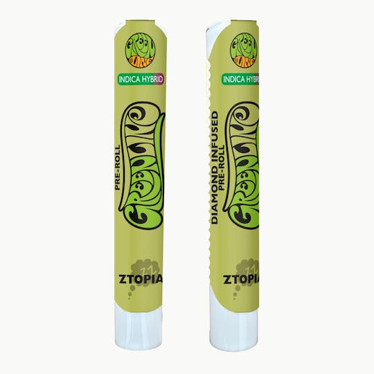 Greenline - Ztopia - Diamond Infused - Indoor Flower Pre-Roll - Indica Hybrid - 1g - 1