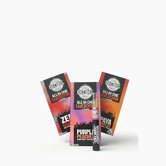 Decibel Gardens - Purple Peaches | Rosin Disposable | 0.5g - 1