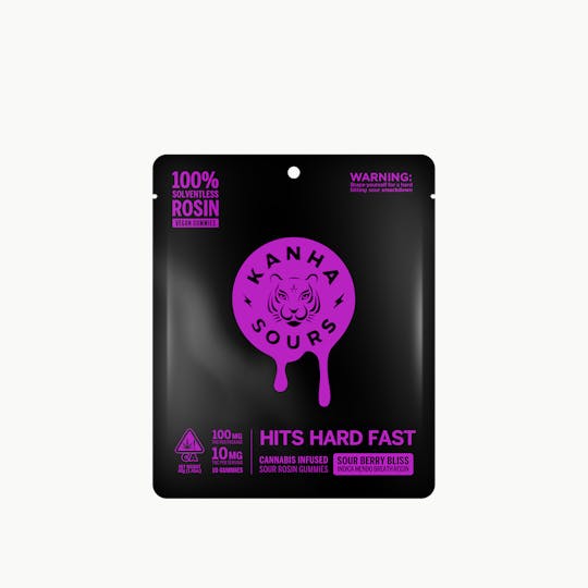 KANHA - KANHA | Sour Berry Bliss | Rosin Sours | Indica | 100mg THC | 10-pack - 1