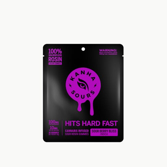 KANHA - KANHA | Sour Berry Bliss | Rosin Sours | Indica | 100mg THC | 10-pack - 1