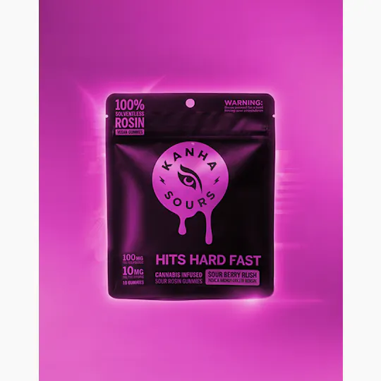 KANHA - Sour Berry Bliss | Rosin Sours | Indica | 100mg THC | 10-pack - 1