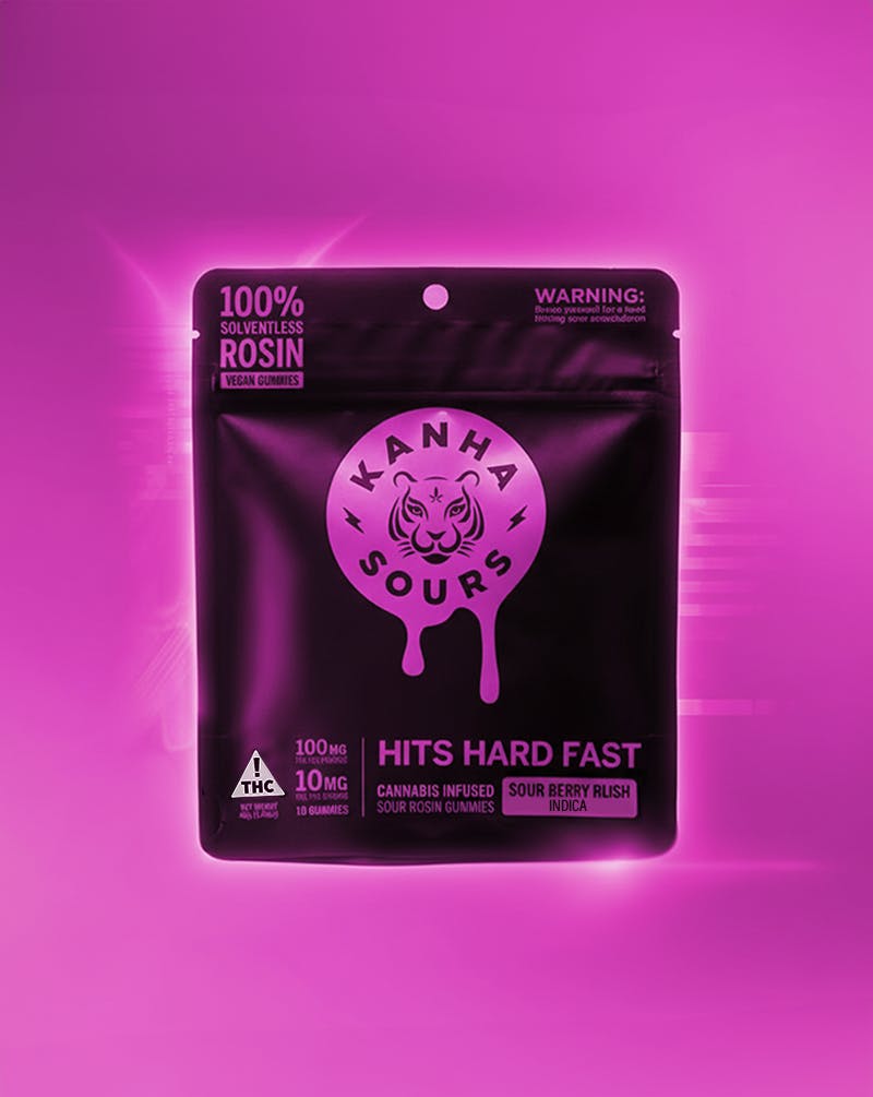 KANHA - Sour Berry Bliss | Rosin Sours | Indica | 100mg THC | 10-pack - 1