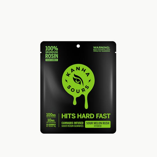KANHA - KANHA | Sour Melon Rush | Rosin Sours | Hybrid | 100mg THC | 10-pack - 1