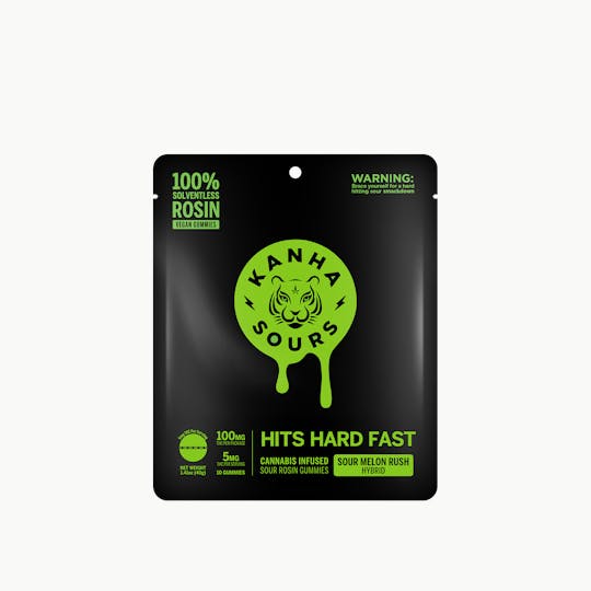 KANHA - KANHA | Sour Melon Rush | Rosin Sours | Hybrid | 100mg THC | 10-pack - 1