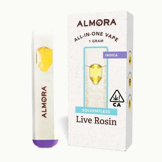 Almora - Solventless Live Rosin Master Kush AIO 1g - 1
