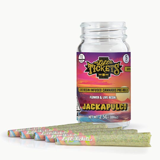 Lift Tickets - Jackapulco - Infused Pre-Roll 5-Pack - 1