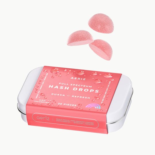 Aeriz - Guava Refresh 1:1:1 Full Spectrum Hash Drops 100mg 20pk - 1