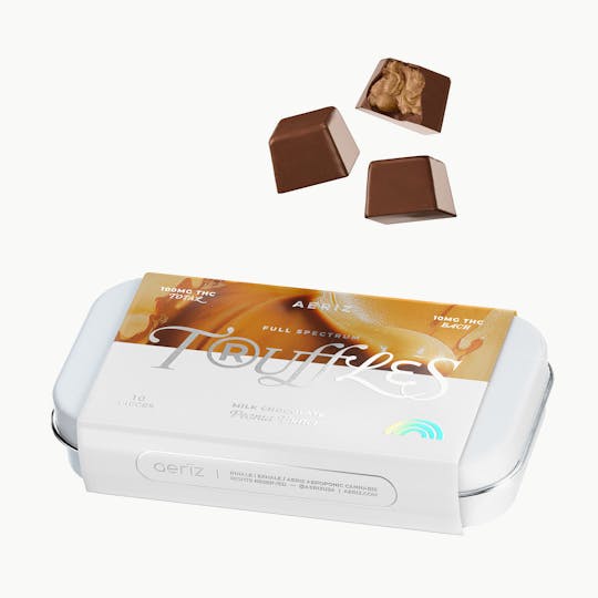 Aeriz - Milk Chocolate Peanut Butter Full Spectrum Truffles 100mg 10pk - 1