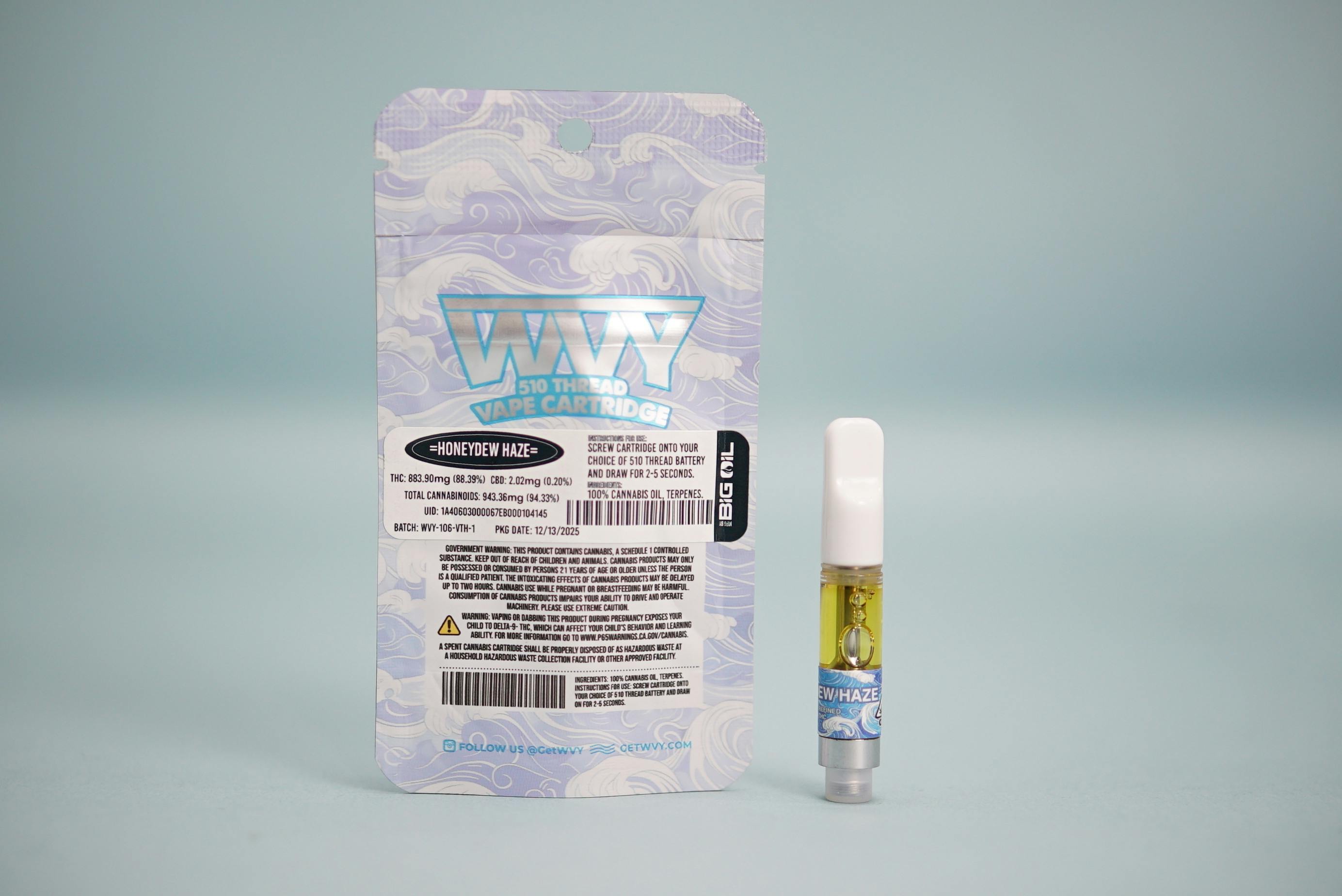 WVY - WVY - Honeydew Haze - 510 Threaded - Cartridge - 1