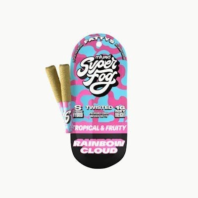 Super Fog - Super Fog Twisted | Rainbow Cloud | Infused Fattys .5g [2pk] - 1