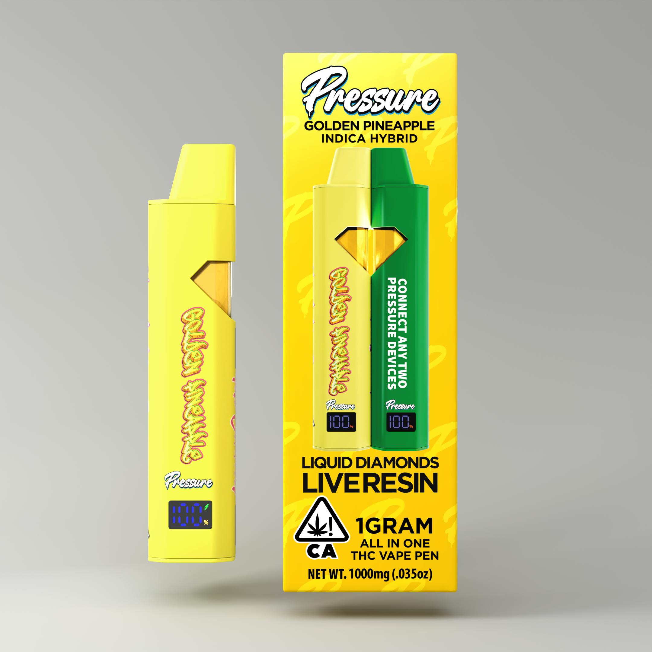 Pressure Extracts - Pressure Extracts | Golden Pineapple | All In One | 1G - 1