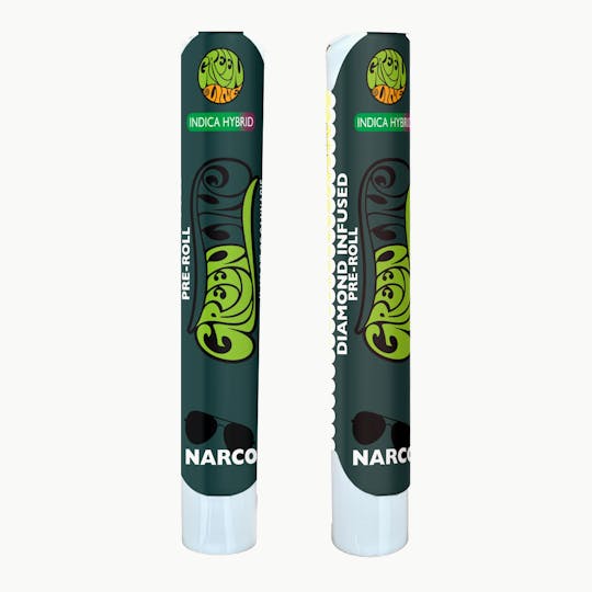 Greenline - Narco - Diamond Infused - Indoor Flower Pre-Roll - Indica Hybrid - 1g - 1