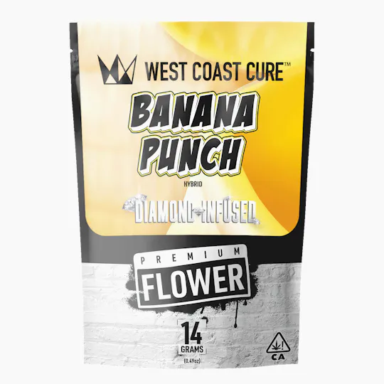 West Coast Cure - Banana Punch - 14G Diamond Infused Flower - 1