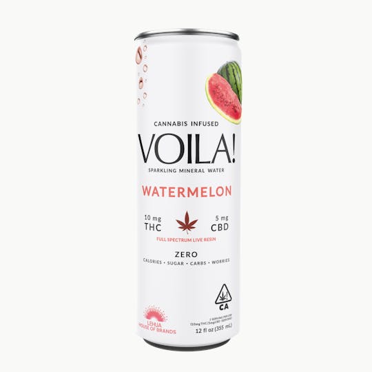 Lehua Brands - Voila Watermelon Sparkling Mineral Water 10mg - 1