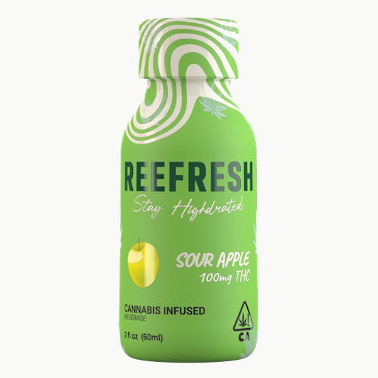 Lehua Brands - Reefresh Sour Apple 100mg Shot - 1