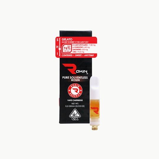 Rokin Cannabis - Rokin - Reserve Rosin - Gelato - Cartridge 0.5g - 1