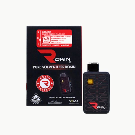 Rokin Cannabis - Rokin - Reserve Rosin - Gelato - AIO 1.0G - 1