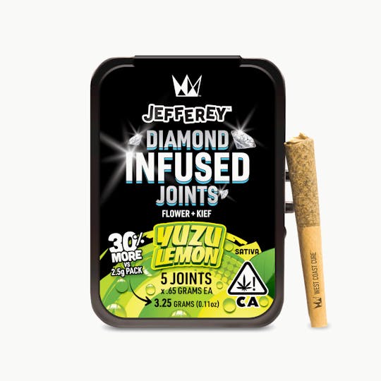 West Coast Cure - Yuzu Lemon- Jefferey Infused Joint .65g 5 Pack - 1